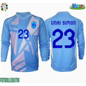 Spanien Unai Simon #23 Målvakt Hemmatröja EM 2024 Långärmad